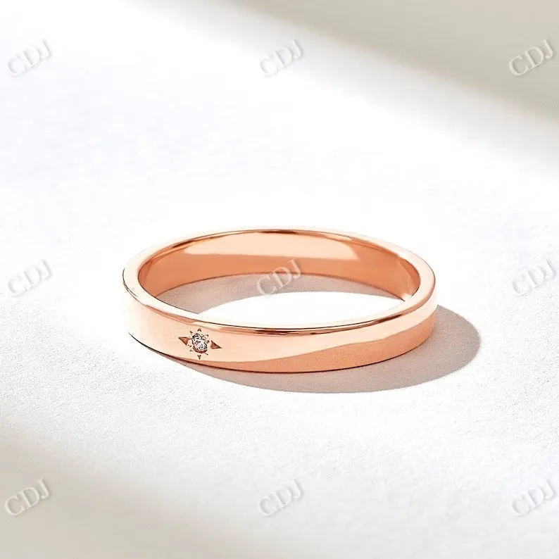 0.01CTW Tiny CVD Round Diamond Wedding Band