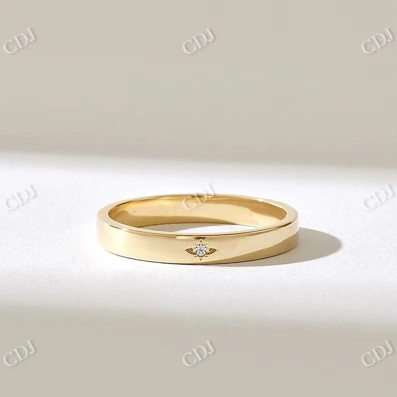 0.01CTW Tiny CVD Round Diamond Wedding Band