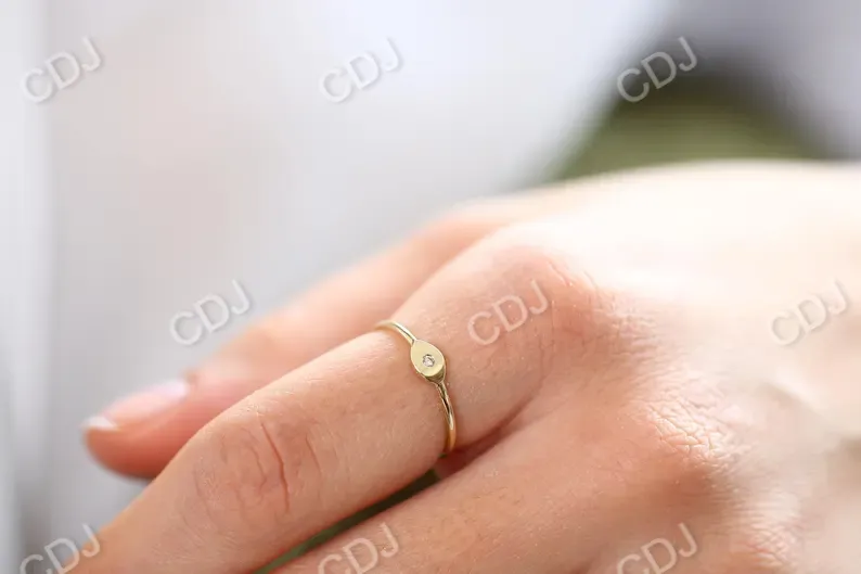 0.03 CTW Eyes Shape Lab Grown Diamond Round Cut Wedding Ring