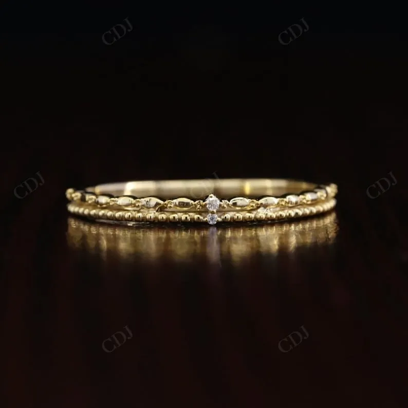 0.04CTW Lab Grown Diamond Wedding Band Woman