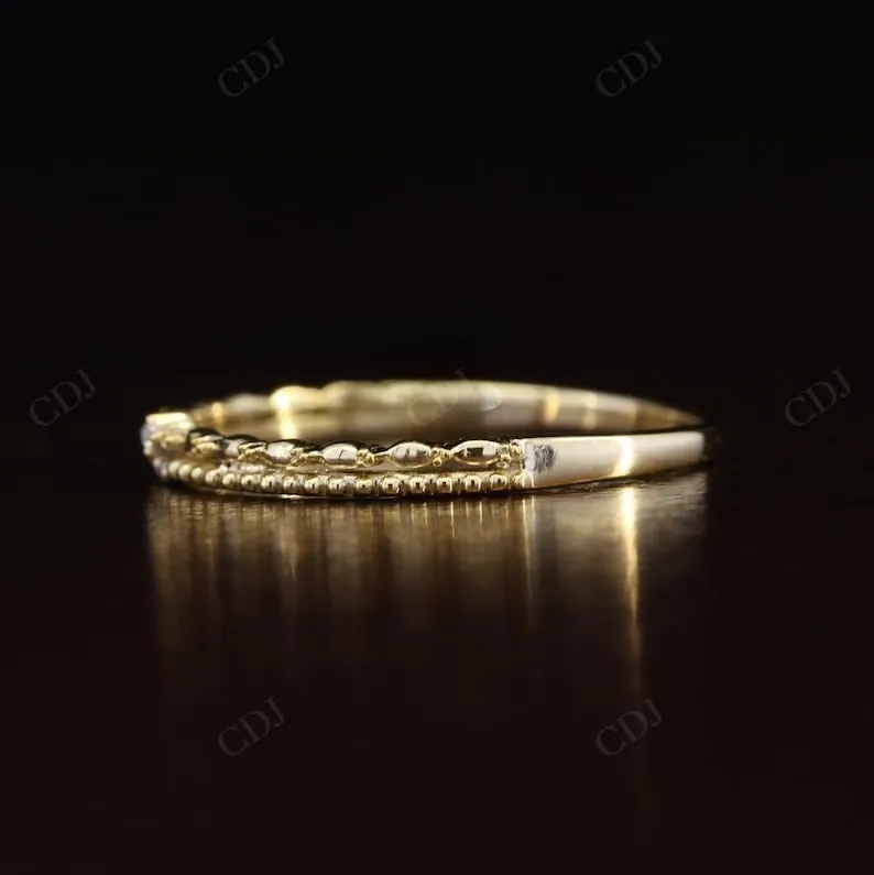 0.04CTW Lab Grown Diamond Wedding Band Woman