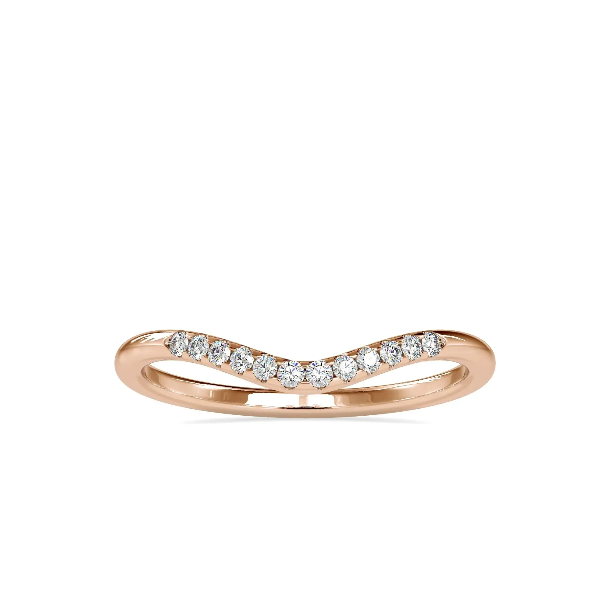 0.09CT Simple Diamond Wedding Band