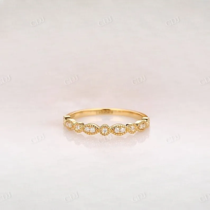 0.10CTW Unique Lab Grown Diamond Wedding Band