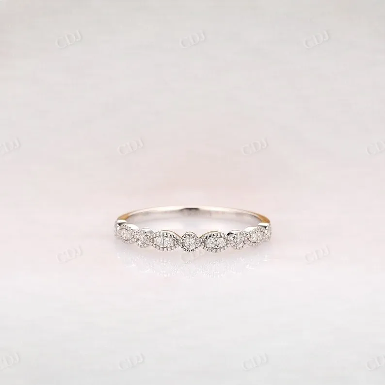 0.10CTW Unique Lab Grown Diamond Wedding Band