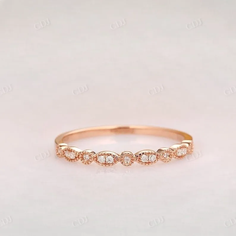 0.10CTW Unique Lab Grown Diamond Wedding Band