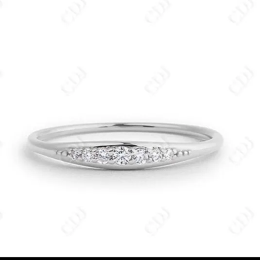 0.11CTW Lab Grown Diamond Wedding Band