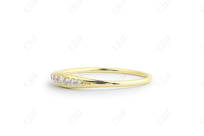 0.11CTW Lab Grown Diamond Wedding Band