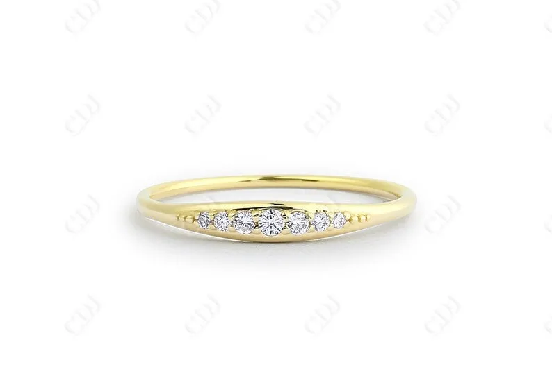 0.11CTW Lab Grown Diamond Wedding Band