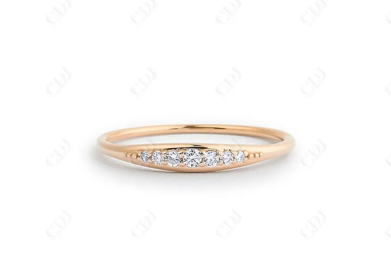 0.11CTW Lab Grown Diamond Wedding Band