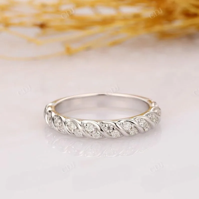 0.21ctw Half Eternity Lab Grown Diamond Wedding Band