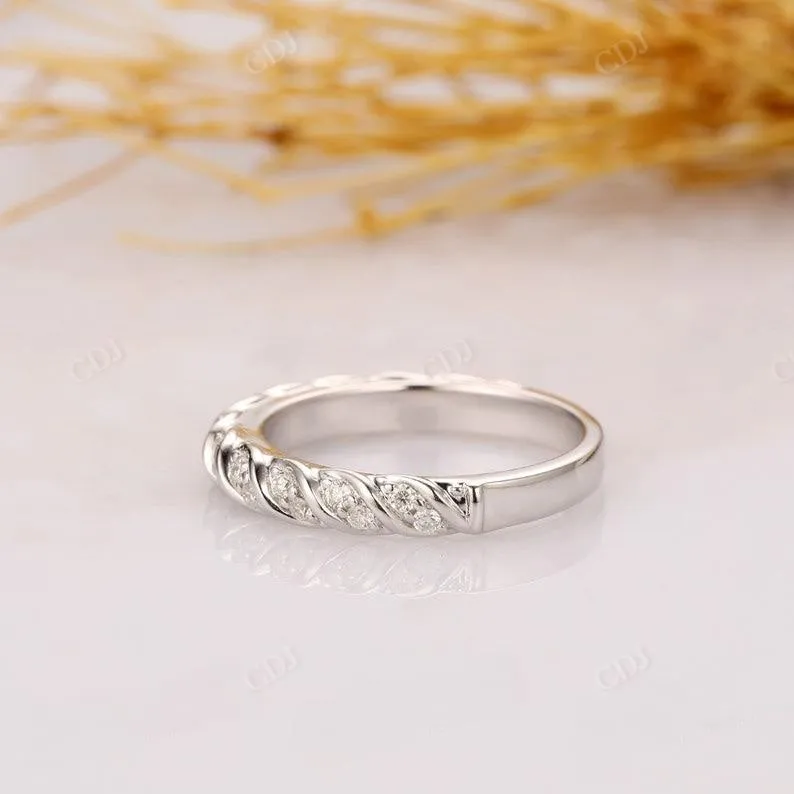 0.21ctw Half Eternity Lab Grown Diamond Wedding Band