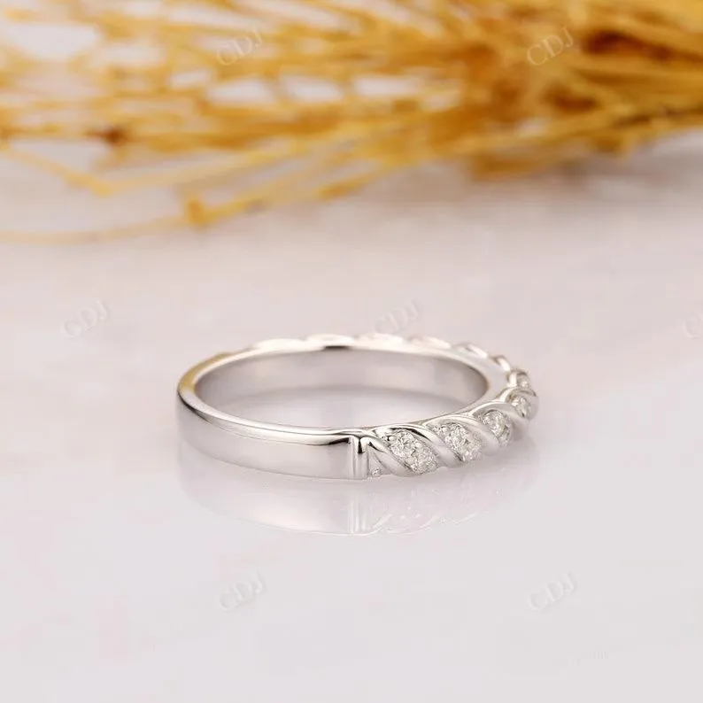 0.21ctw Half Eternity Lab Grown Diamond Wedding Band