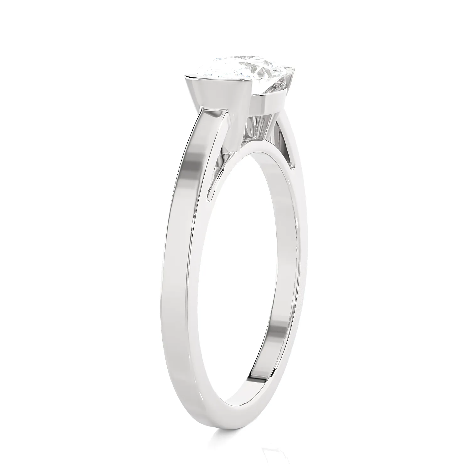 1 1/4 ctw Oval Lab Grown Diamond Solitaire Engagement Ring