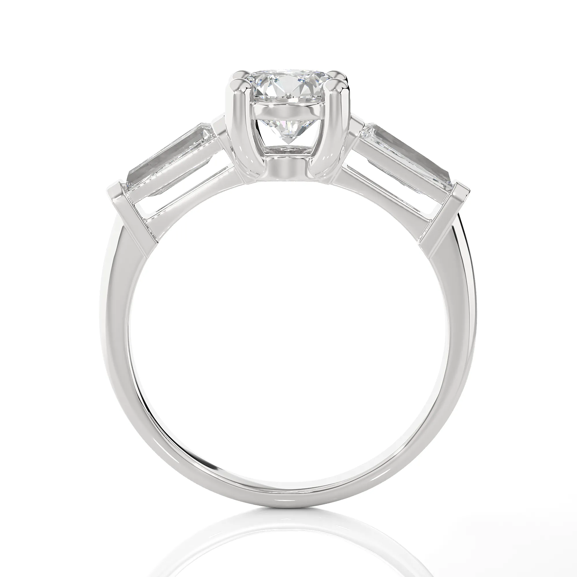 1 3/4 ctw Round 3 Stone Lab Grown Diamond Ring