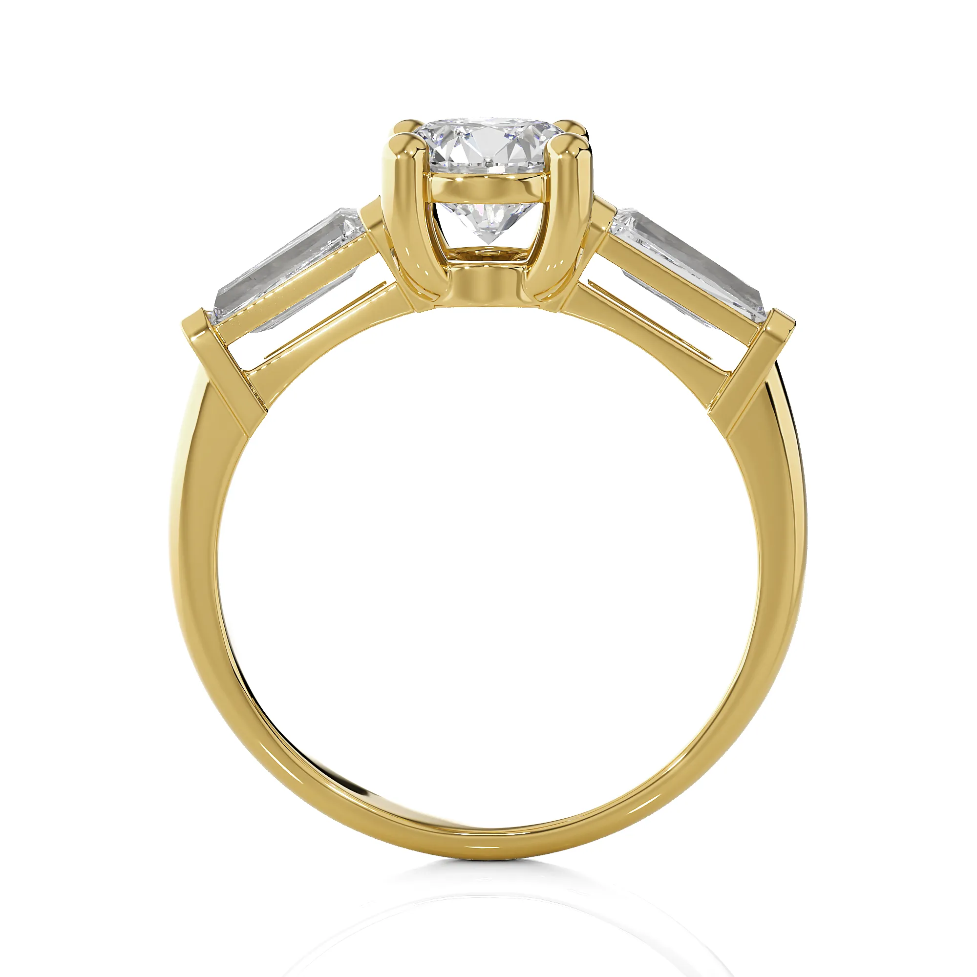 1 3/4 ctw Round 3 Stone Lab Grown Diamond Ring