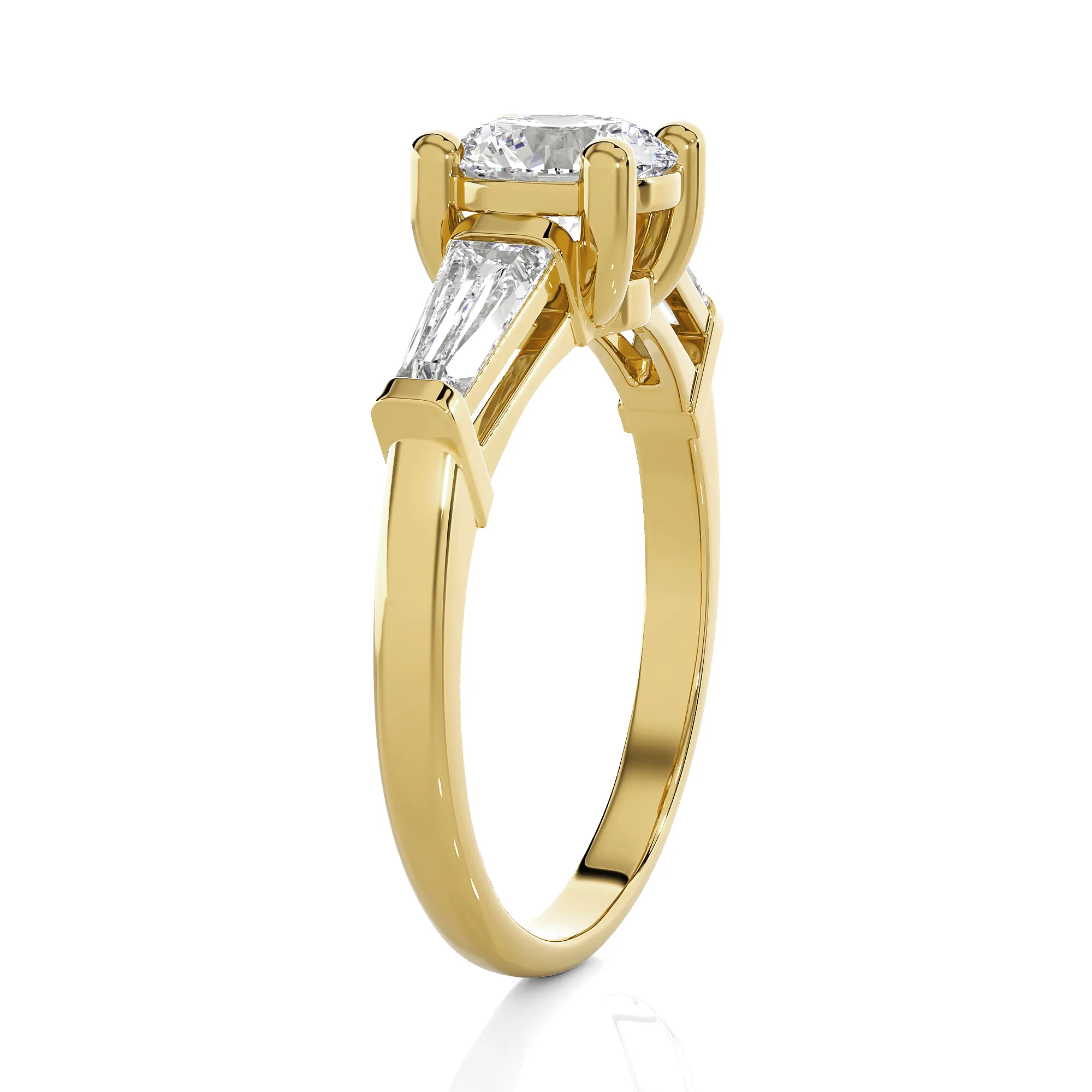 1 3/4 ctw Round 3 Stone Lab Grown Diamond Ring