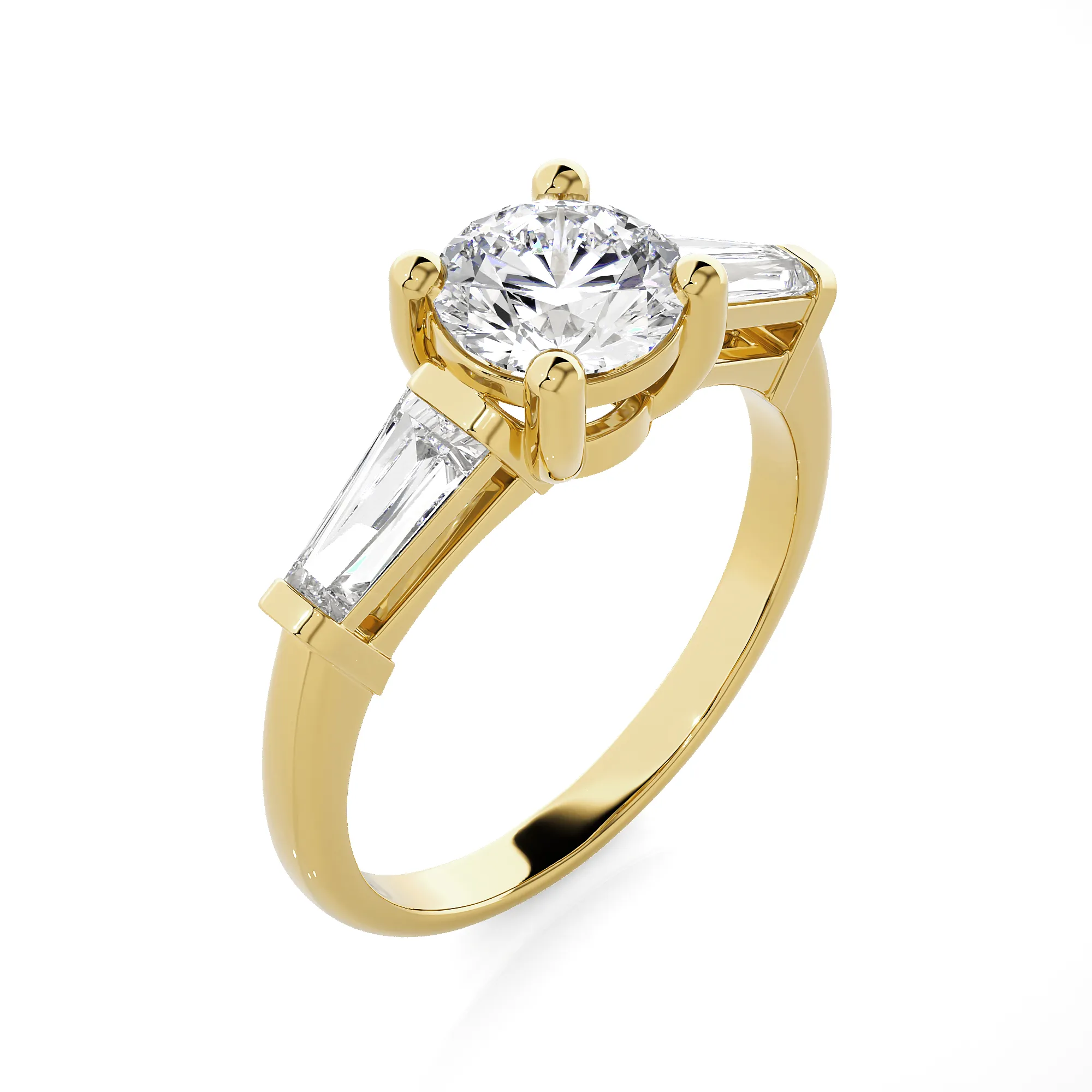 1 3/4 ctw Round 3 Stone Lab Grown Diamond Ring