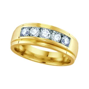 1 CTW Diamond Wedding Ring in 10KT Yellow Gold