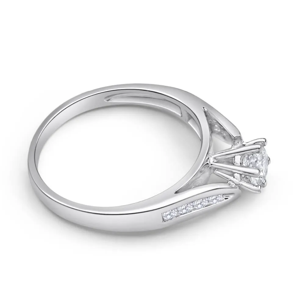 18ct White Gold 1/2 Carat Diamond Ring