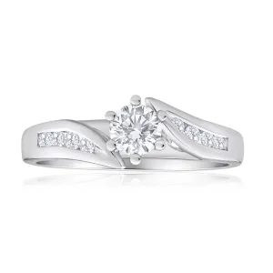 18ct White Gold 1/2 Carat Diamond Ring