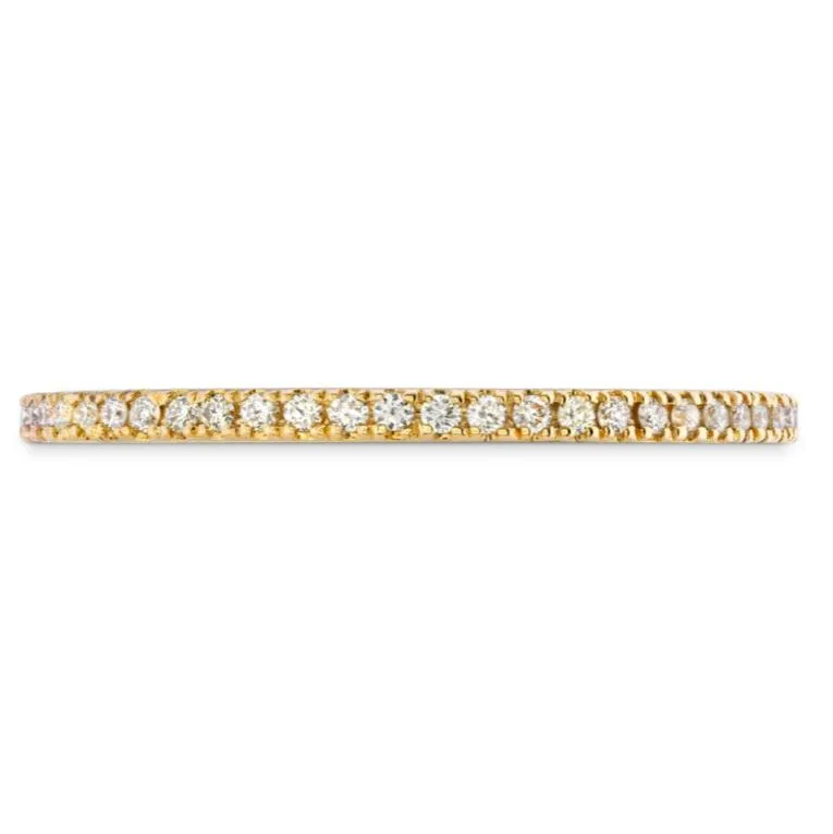 18k Yellow Gold Diamond HOF Eternity Band