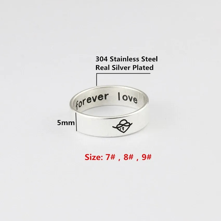 1PCS Classic Couple Love Heart Lock Key Ring