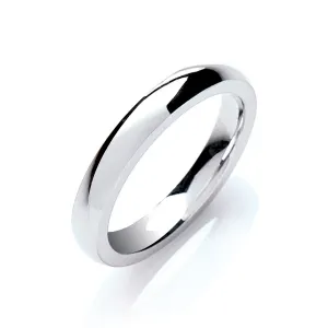 3mm Court Wedding Ring in Platinum