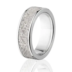 7mm Men's Meteorite Ring - Men's Wedding Bands