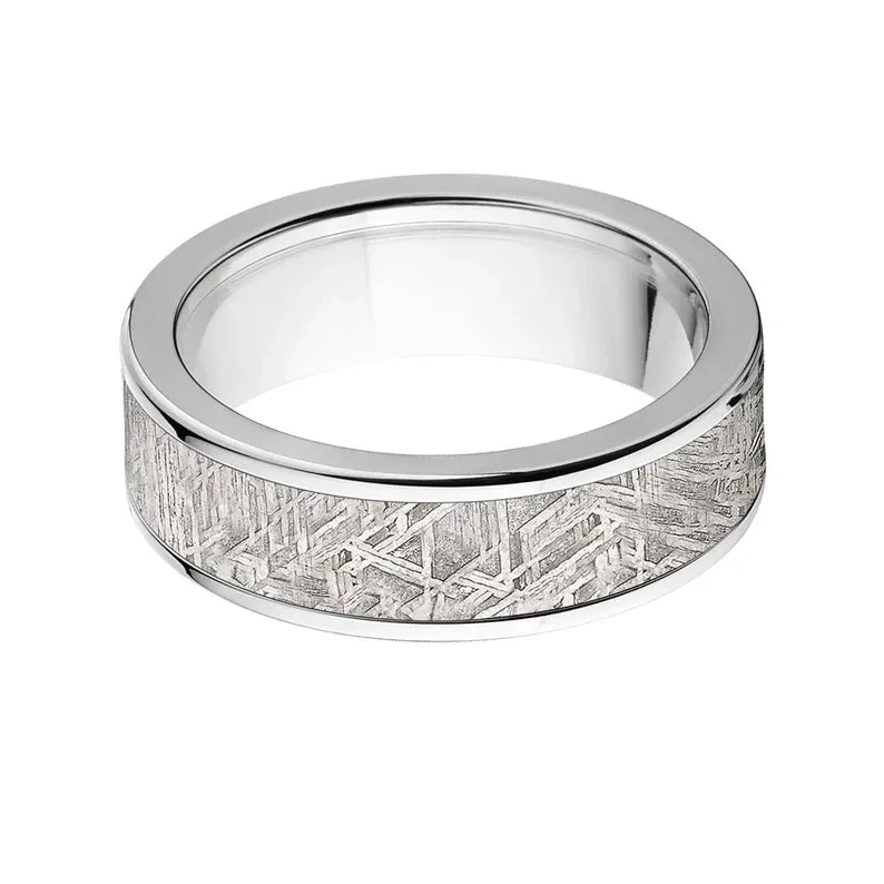 7mm Men's Meteorite Ring - Men's Wedding Bands