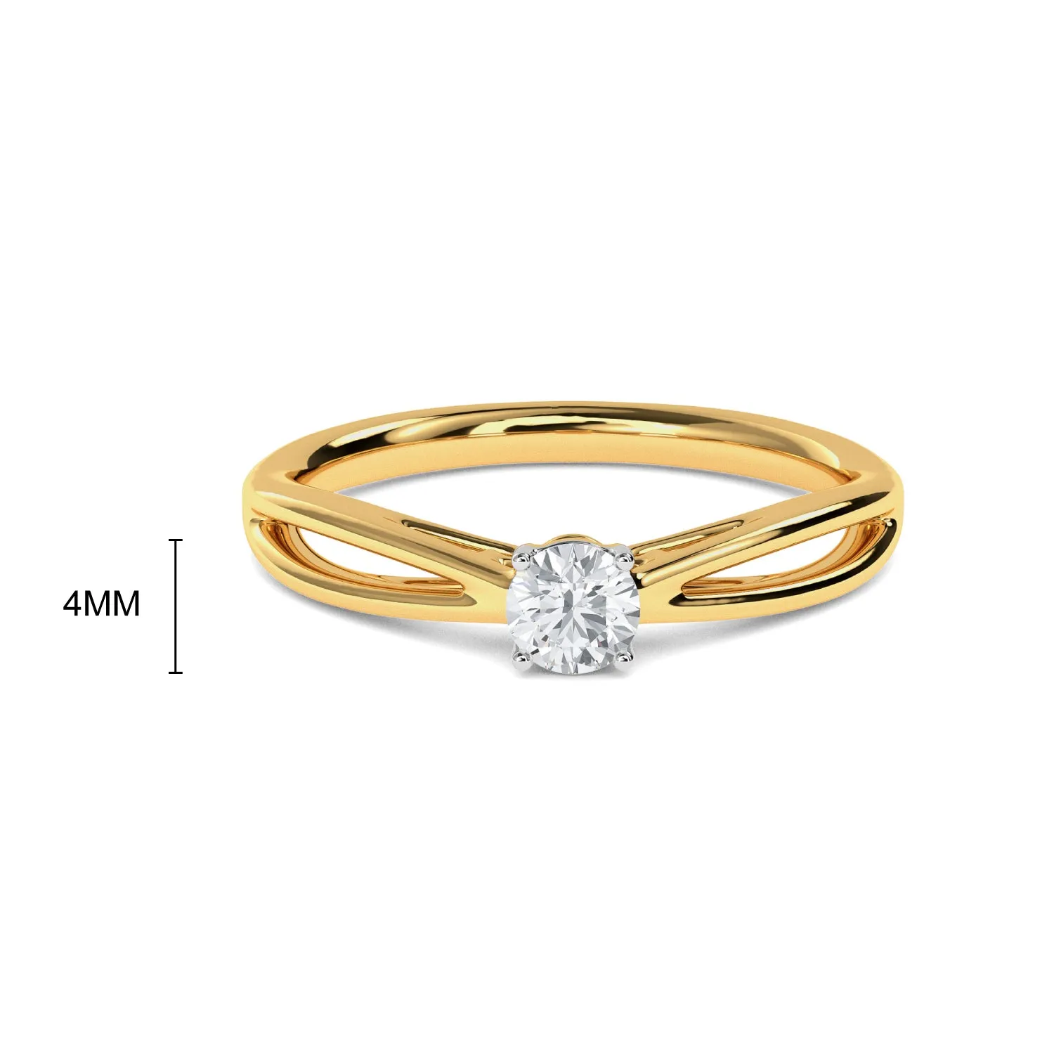 Aural Solitaire Ring