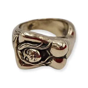 Authentic Thai Amulet Ring Nangnon Rieksap Calling Wealth Lucky Fortune Love Attraction Lp Somchai Wat Dannguien Size 8/56