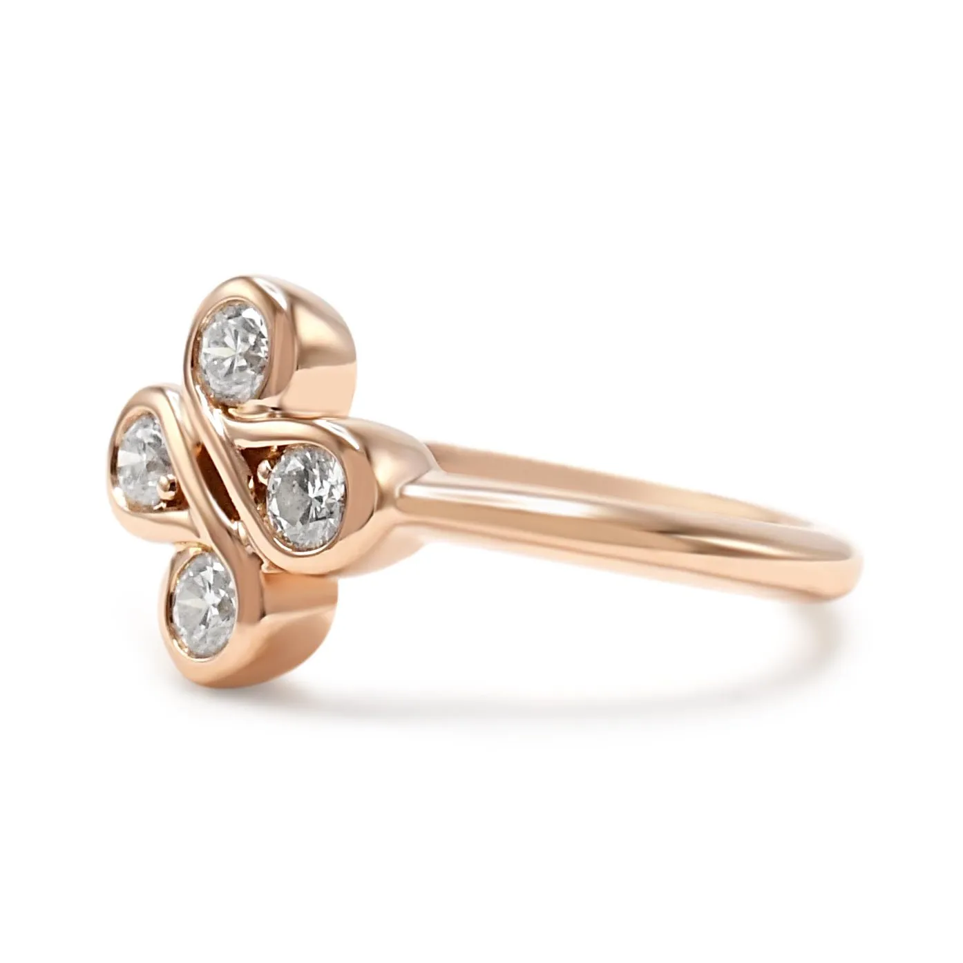 Be Boodles Classic Motif Ring  - 18ct Rose Gold