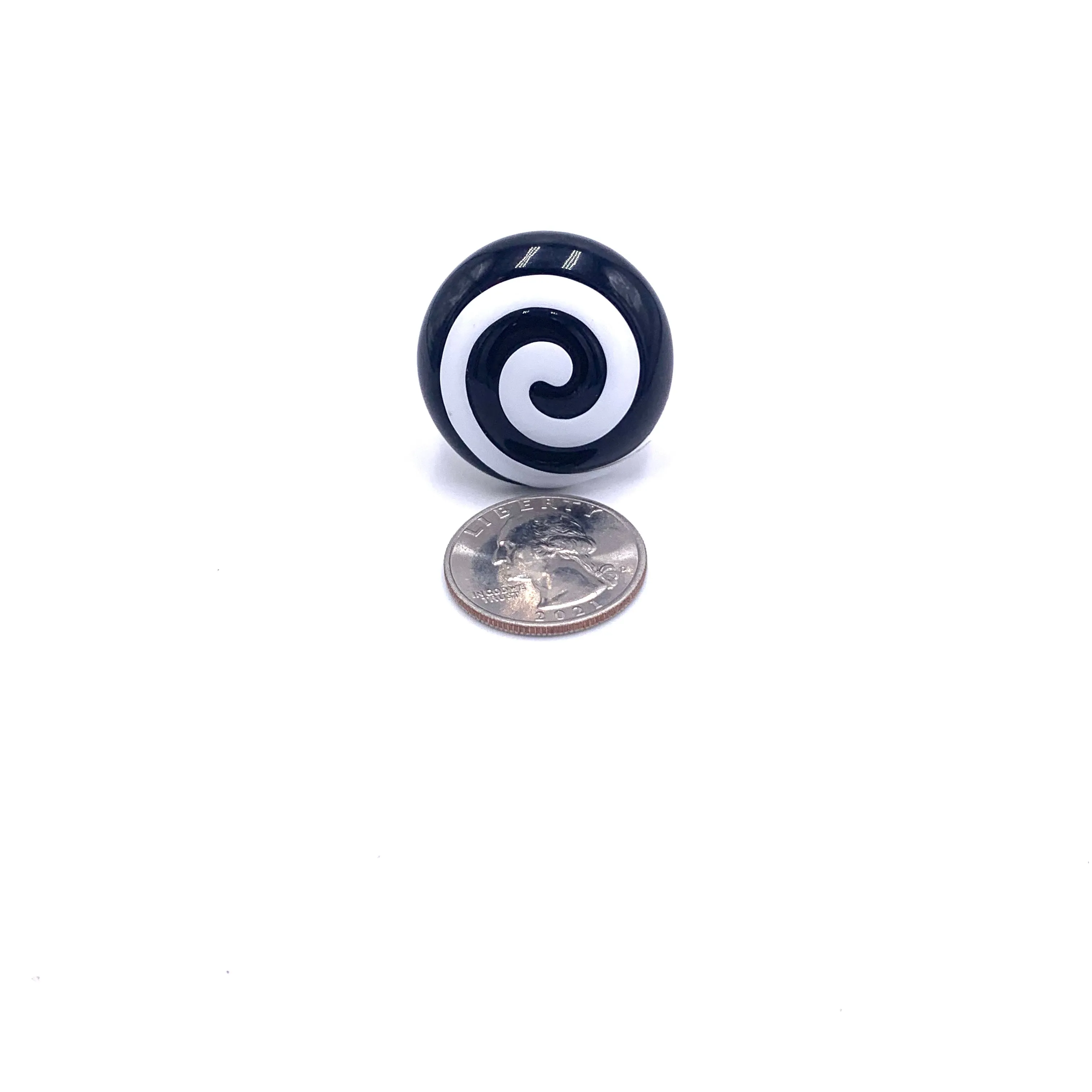 Black & White Swirl Cocktail Ring