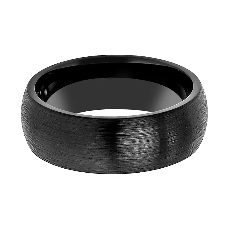 BLACKROCK | Tungsten Ring Black Domed