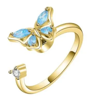 Butterfly Sensory Fidget Ring S925