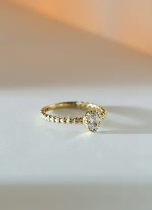 Caes diamond april birthstone ring 14k gold