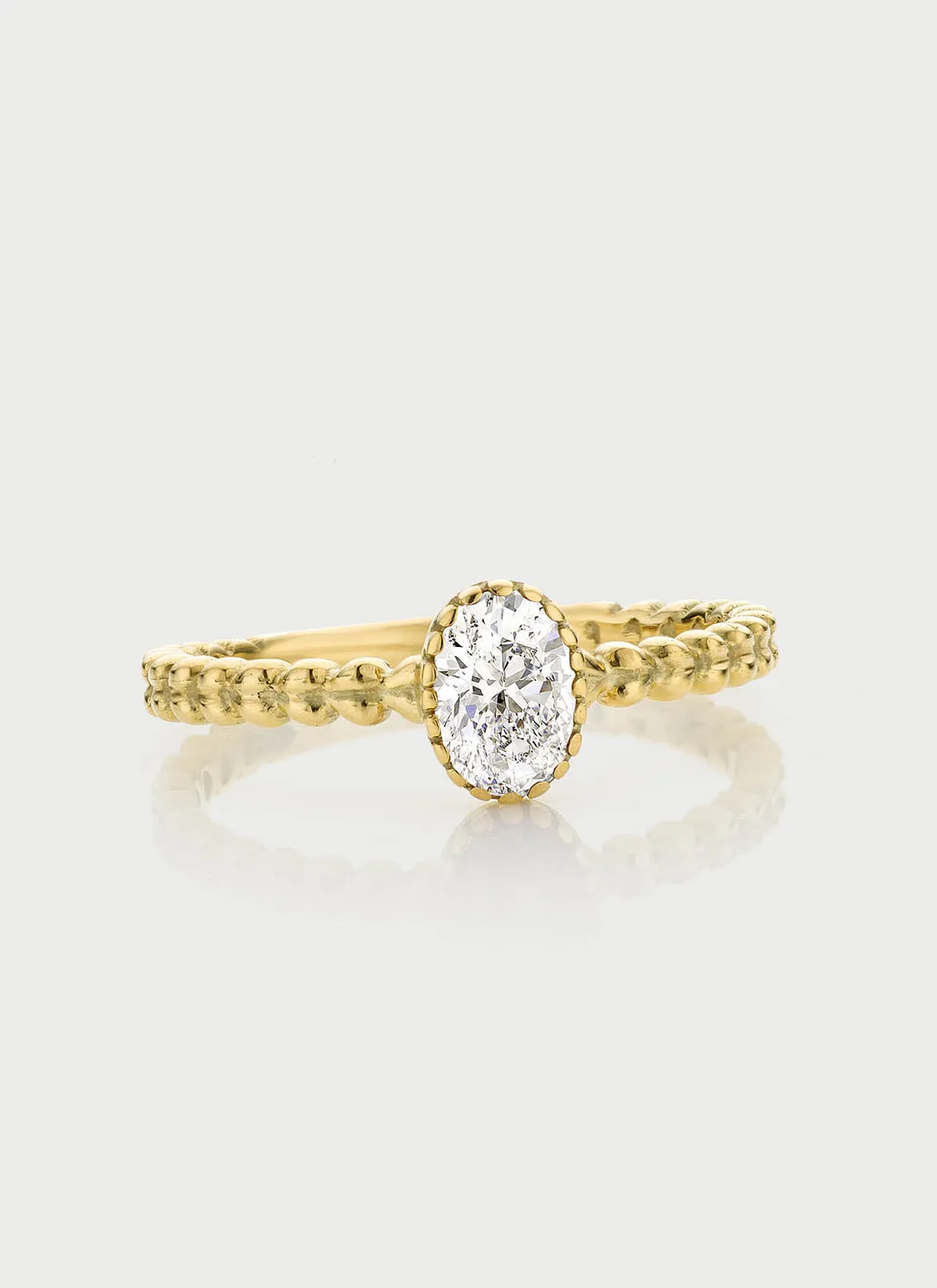 Caes diamond april birthstone ring 14k gold