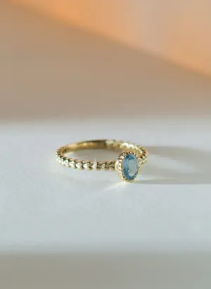 Caes topaz december birthstone ring 14k gold