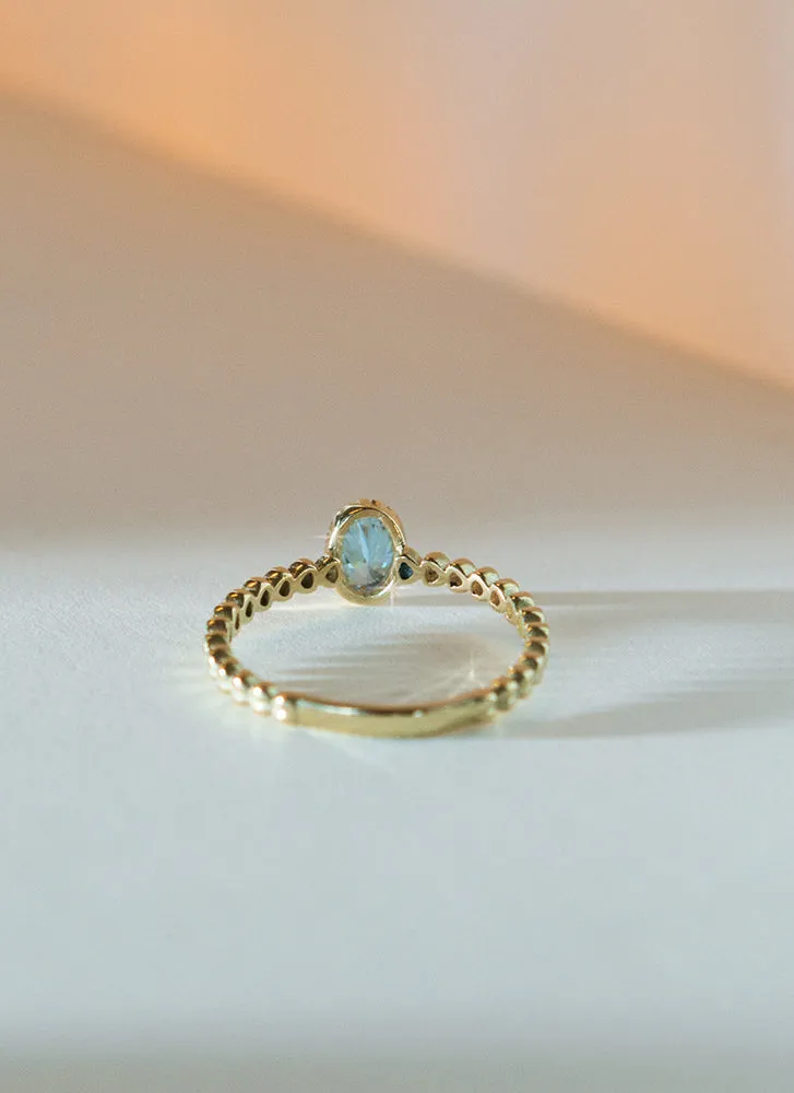 Caes topaz december birthstone ring 14k gold