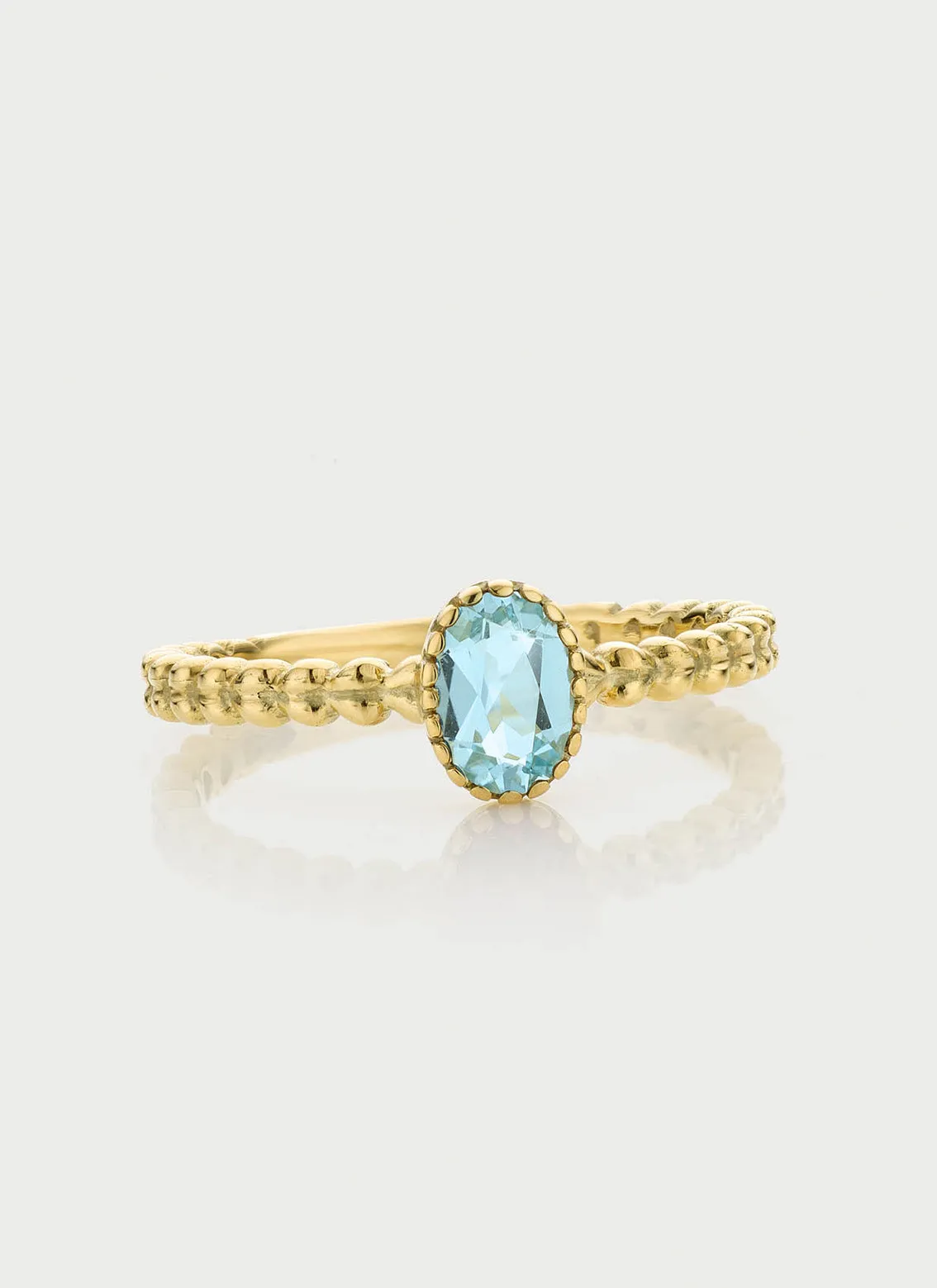 Caes topaz december birthstone ring 14k gold