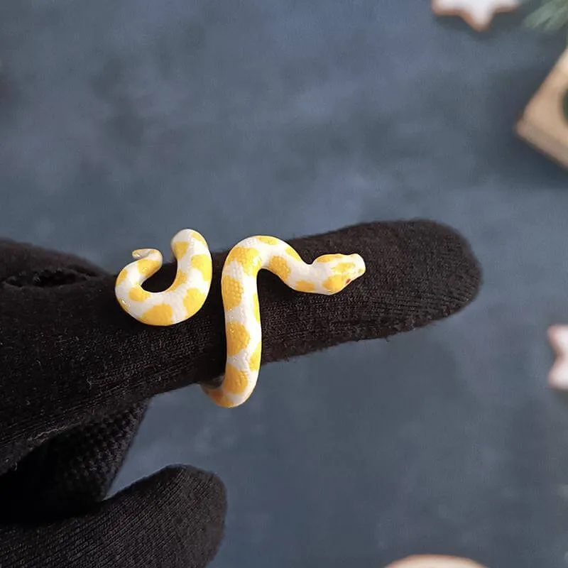 Corn Hognose Snake Alloy Adjustable Animal Ring