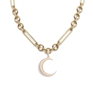 Crescent - Karma : Midsize Mixed Link Necklace