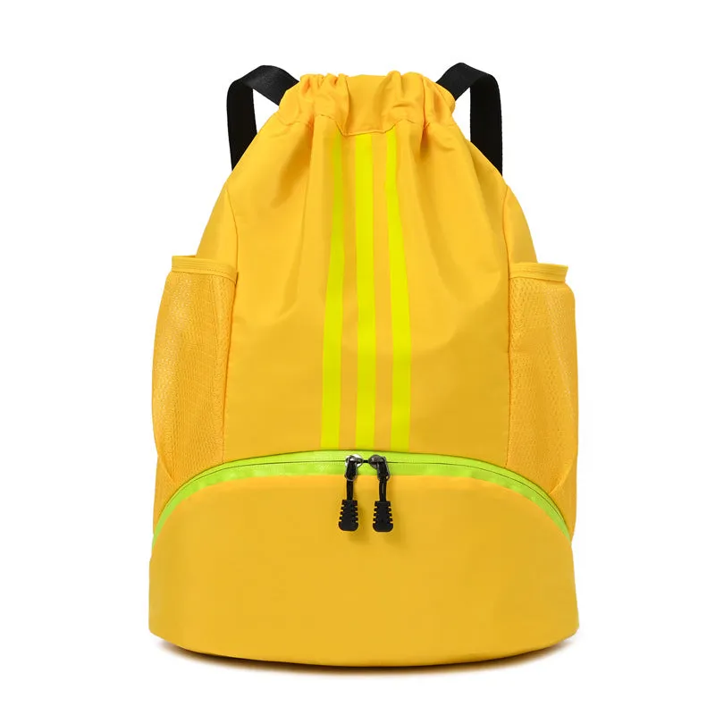 deanwangkt Large Capacity Drawstring Basketball Bag Fashion Simple Men's and Women's Sports Convenient Travel Backpack Wholesale