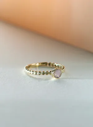 Edie moonquartz june birthstone ring 14k gold