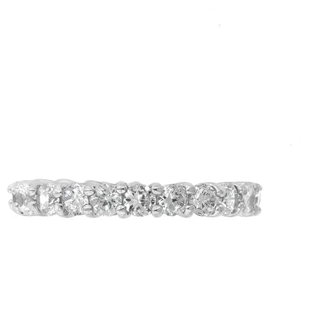 Elizabeth Clear Eternity Stackable Ring | 4ct