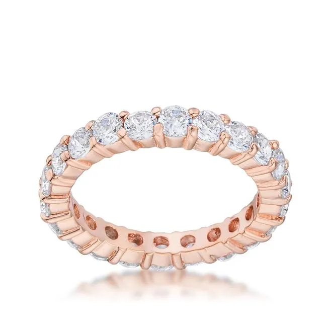 Elizabeth Clear Eternity Stackable Ring | 4ct