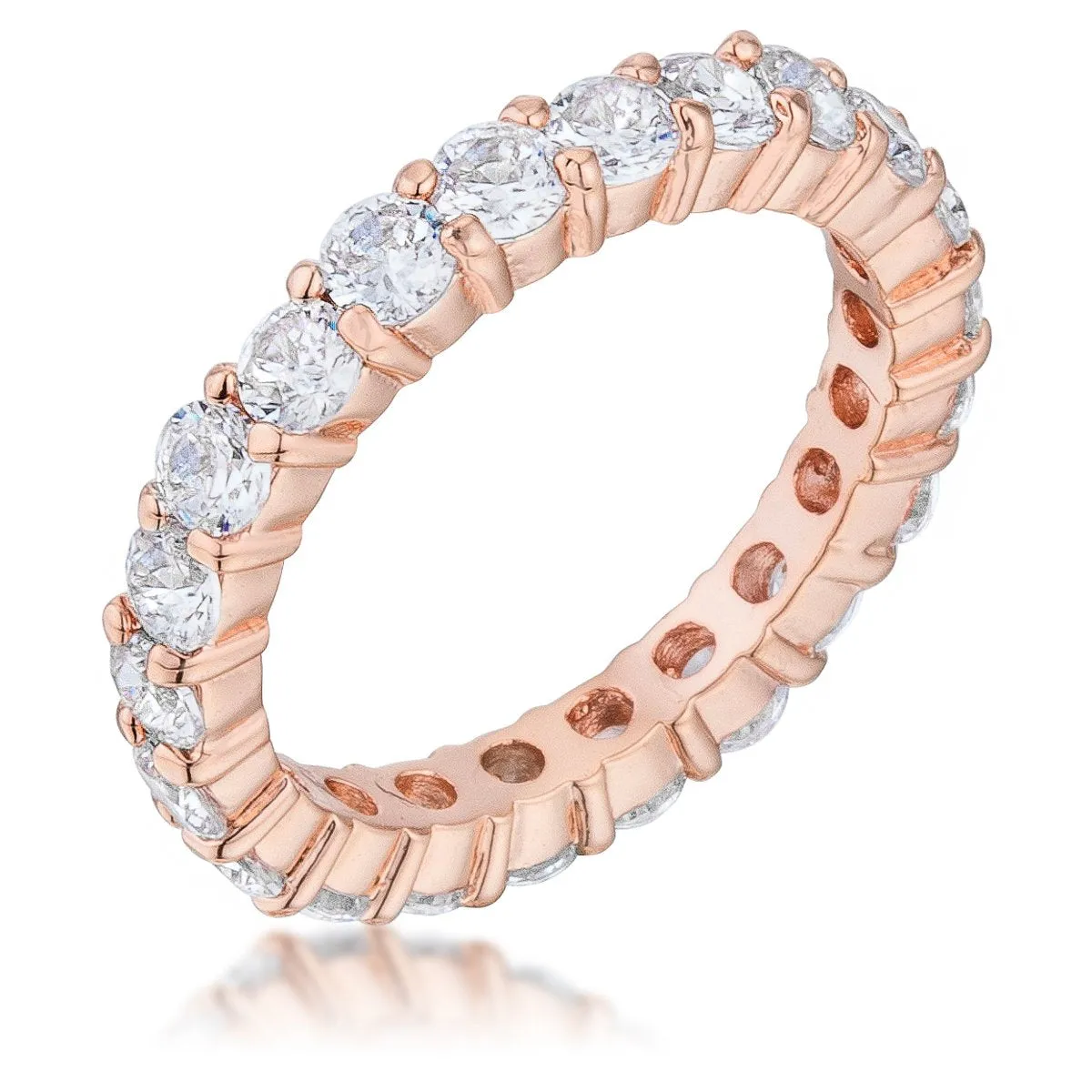 Elizabeth Clear Eternity Stackable Ring | 4ct