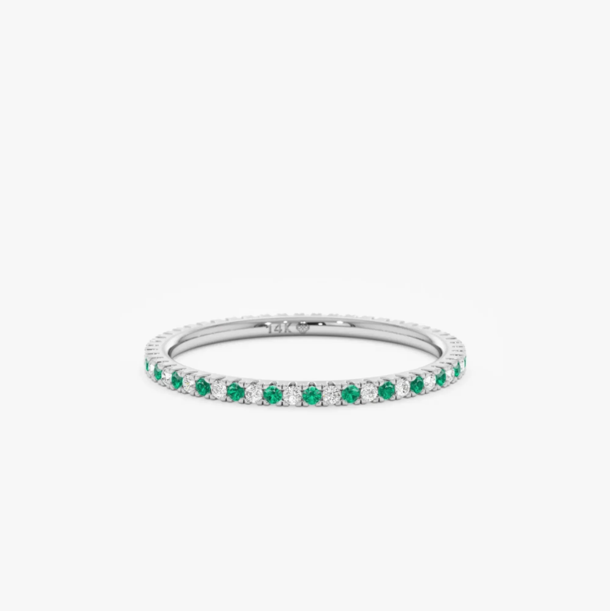 Emerald and Diamond Eternity Ring, Kiki