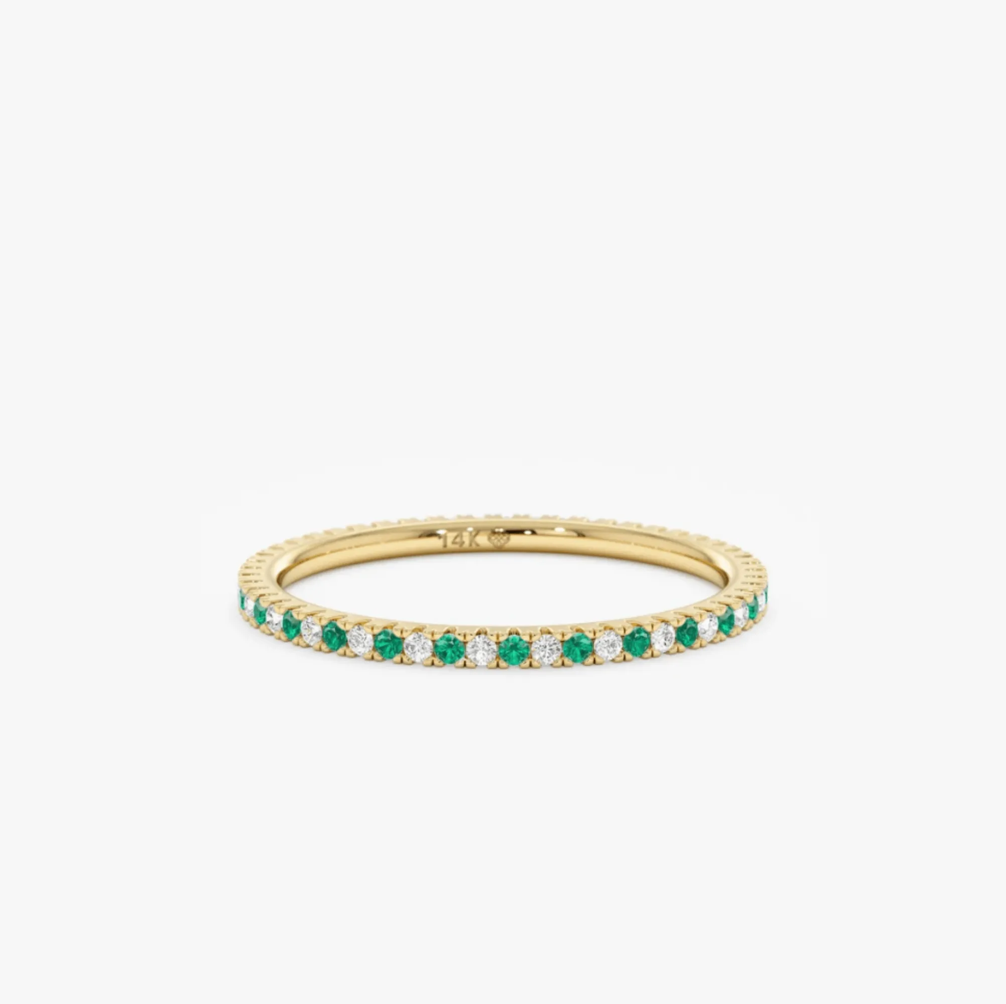 Emerald and Diamond Eternity Ring, Kiki