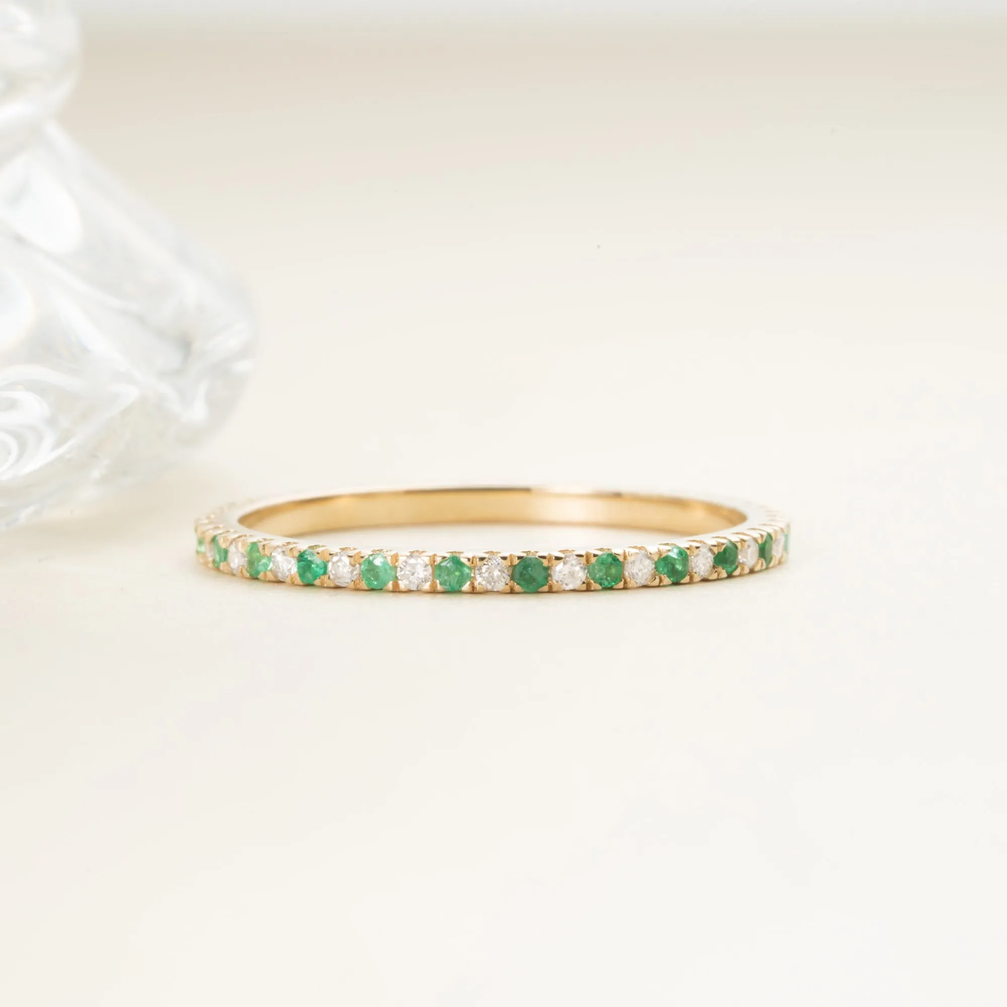 Emerald and Diamond Eternity Ring, Kiki